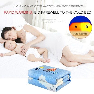 Electric Blanket 220v Thicker Heater Double Body Warmer 180*150cm Heated Mattress Thermostat Electric Heating Blanket EU Plug