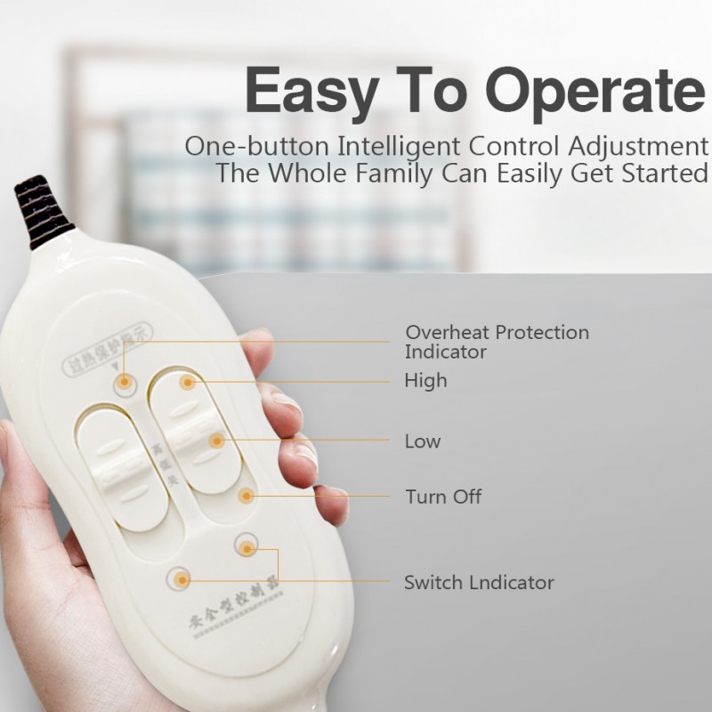 Electric Blanket 110-220V Thicker Heater Single / Double Body Warmer Heated Blanket Mattress Thermostat Electric Heating Blanket Electric Blanket 110-220V Thicker Heater Single / Double Body Warmer Heated Blanket Mattress Thermostat Electric Heating Blanket