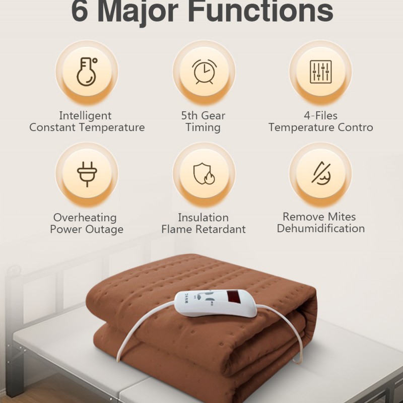220V Automatic Electric Blanket Heating Thermostat Throw Blanket Body Warmer Bed Electric Mattress Heated Carpets Mat EU Plug 220V Automatic Electric Blanket Heating Thermostat Throw Blanket Body Warmer Bed Electric Mattress Heated Carpets Mat EU Plug