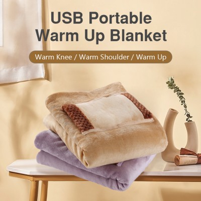 USB Electric Blanket Soft Thicker Heater Bed Warmer Machine Washable Thermostat Electric Heating Mat For Home Office 60*80cm