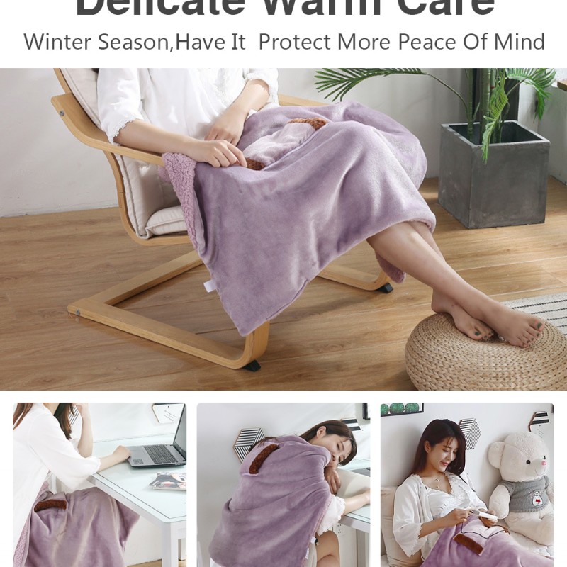 USB Electric Blanket Soft Thicker Heater Bed Warmer Machine Washable Thermostat Electric Heating Mat For Home Office 60*80cm USB Electric Blanket Soft Thicker Heater Bed Warmer Machine Washable Thermostat Electric Heating Mat For Home Office 60*80cm