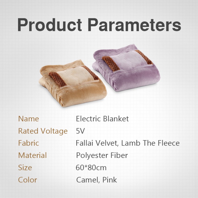 USB Electric Blanket Soft Thicker Heater Bed Warmer Machine Washable Thermostat Electric Heating Mat For Home Office 60*80cm USB Electric Blanket Soft Thicker Heater Bed Warmer Machine Washable Thermostat Electric Heating Mat For Home Office 60*80cm