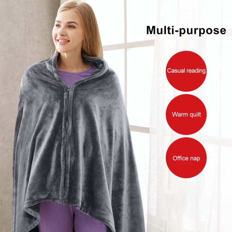 USB Electric Heating Blanket Warm Shawl Coral Fleece Plush 3-speed Adjust Temperature Winter Large 150x80cm Winter Keep Warm Pad USB Electric Heating Blanket Warm Shawl Coral Fleece Plush 3-speed Adjust Temperature Winter Large 150x80cm Winter Keep Warm Pad