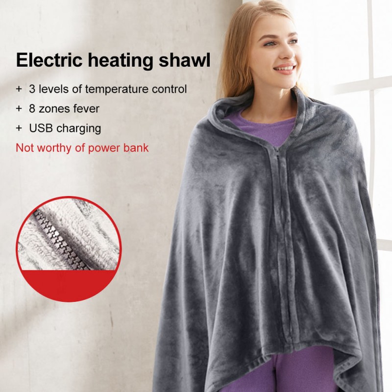 USB Electric Heating Blanket Warm Shawl Coral Fleece Plush 3-speed Adjust Temperature Winter Large 150x80cm Winter Keep Warm Pad USB Electric Heating Blanket Warm Shawl Coral Fleece Plush 3-speed Adjust Temperature Winter Large 150x80cm Winter Keep Warm Pad