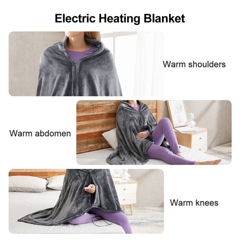 USB Electric Heating Blanket Warm Shawl Coral Fleece Plush 3-speed Adjust Temperature Winter Large 150x80cm Winter Keep Warm Pad USB Electric Heating Blanket Warm Shawl Coral Fleece Plush 3-speed Adjust Temperature Winter Large 150x80cm Winter Keep Warm Pad