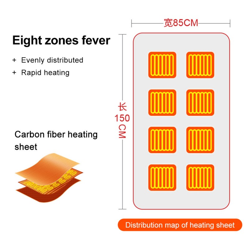 USB Electric Heating Blanket Warm Shawl Coral Fleece Plush 3-speed Adjust Temperature Winter Large 150x80cm Winter Keep Warm Pad USB Electric Heating Blanket Warm Shawl Coral Fleece Plush 3-speed Adjust Temperature Winter Large 150x80cm Winter Keep Warm Pad